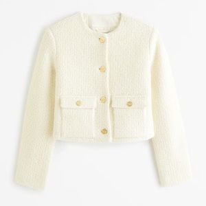cream felt abercrombie jacket